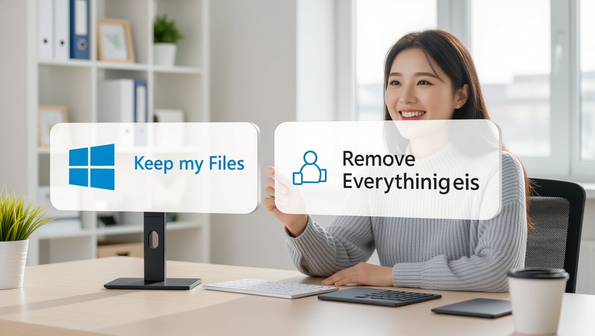 💡 윈도우 11 초기화 옵션 비교
