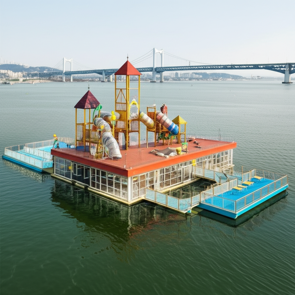 한강 위에 떠 있는 상상 놀이터, 서울형키즈카페 뚝섬 자벌레점