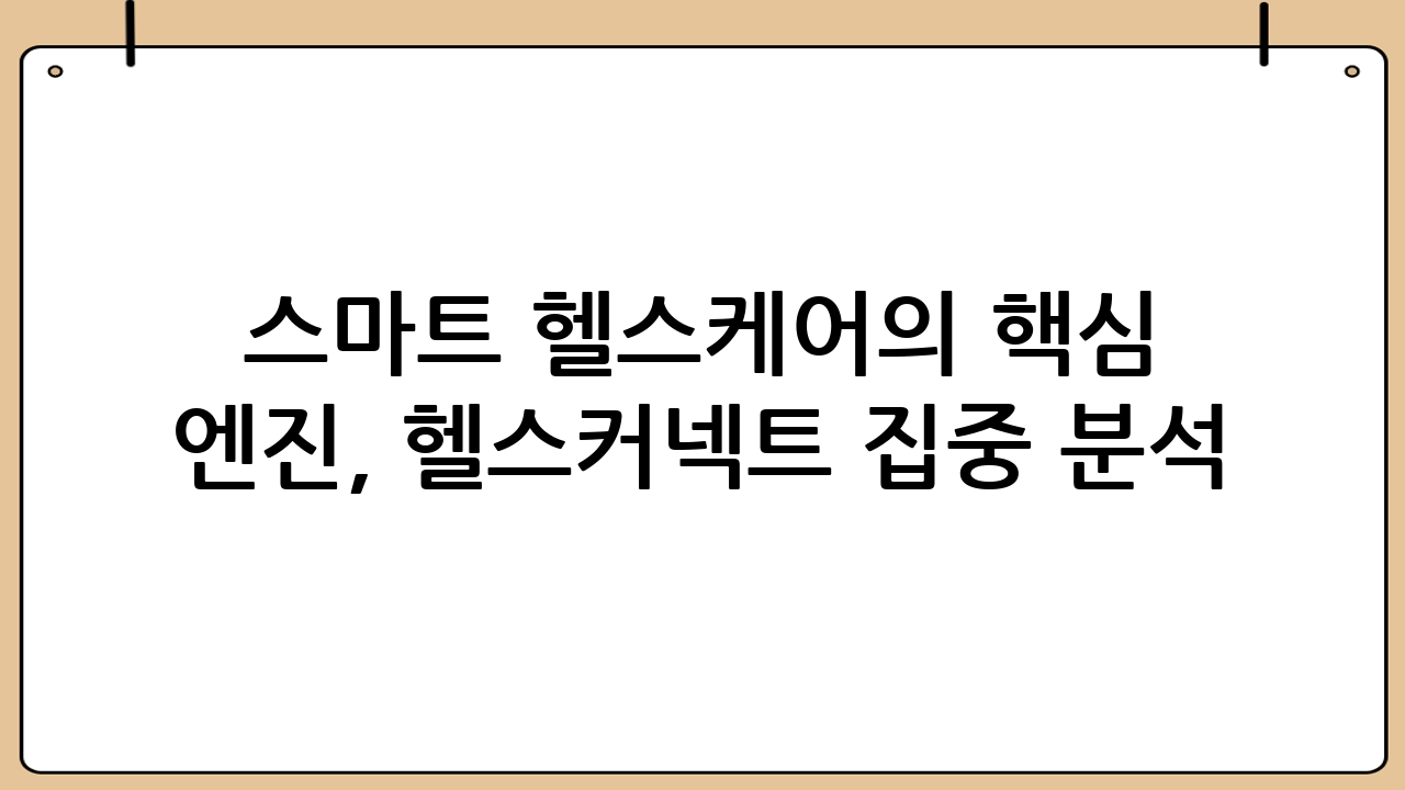 스마트 헬스케어의 핵심 엔진, ‘헬스커넥트’ 집중 분석